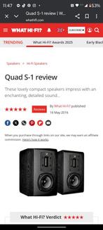 Quad S1 highend luidspreker Ribbon Tweeter! (Quad 11L / 12L), Audio, Tv en Foto, Luidsprekers, Overige merken, Ophalen of Verzenden