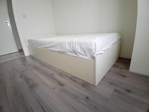 Éénpersoonsledikant (90 x 200 cm), Huis en Inrichting, Slaapkamer | Bedden, Gebruikt, Eenpersoons, 90 cm, 200 cm, Hout, Wit, Ophalen