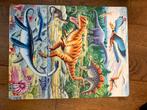 Stoere Dino Puzzel - Grappige Stukjes!, Gebruikt, Van hout, 6 jaar of ouder, Meer dan 50 stukjes