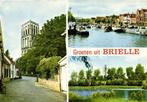 Groeten uit Brielle - 3 afb - gelopen, Verzamelen, Ansichtkaarten | Nederland, Ophalen of Verzenden, 1960 tot 1980, Gelopen, Zuid-Holland