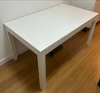 Eettafel mat wit 140 X 85 (ook uitschuifbaar!), 50 tot 100 cm, 100 tot 150 cm, Rechthoekig, Zo goed als nieuw
