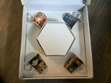 Vrolijke Kopjes Set - Uniek Design! beschikbaar voor biedingen