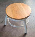 Krukje Hema - drie poot - wit en hout - diameter 25 cm, Ophalen of Verzenden, Hout