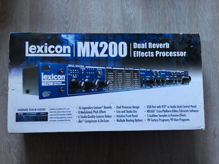 Lexicon MX200 Reverb Processor, nieuw!, Muziek en Instrumenten, Effecten, Nieuw, Reverb, Ophalen of Verzenden