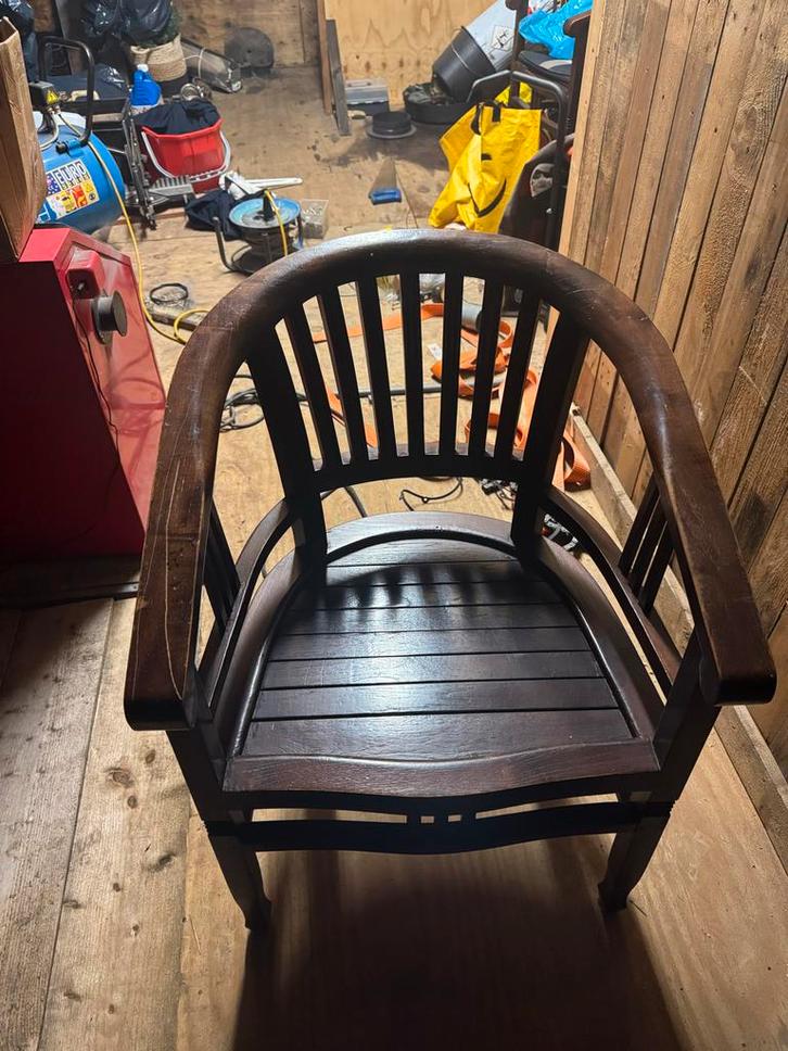 5 Houten Kroegstoelen te Koop, Antiek en Kunst, Antiek | Meubels | Stoelen en Banken, Ophalen