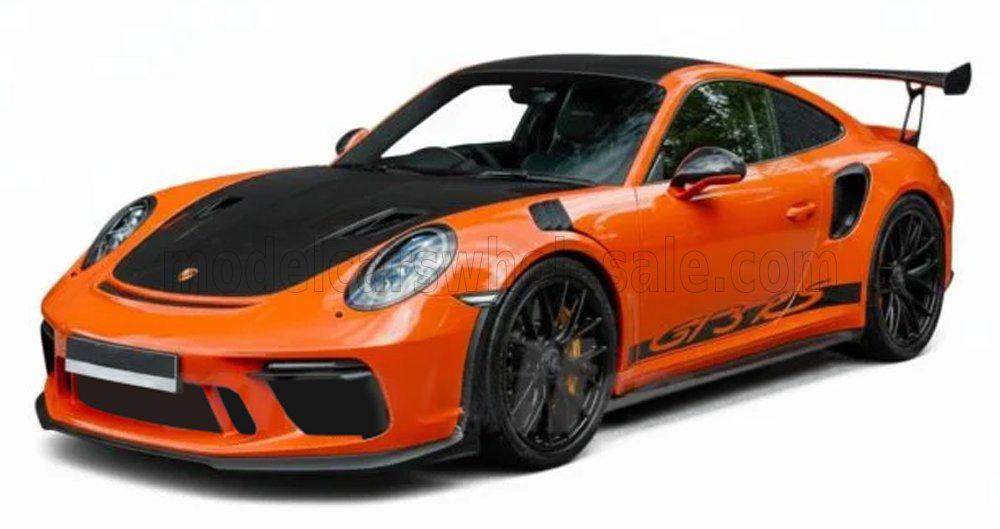 Autoart 1:18 Porsche 991-2 GT3 RS Weissach 2017 Lava Orange, Hobby en Vrije tijd, Modelauto's | 1:18, Ophalen of Verzenden, Nieuw