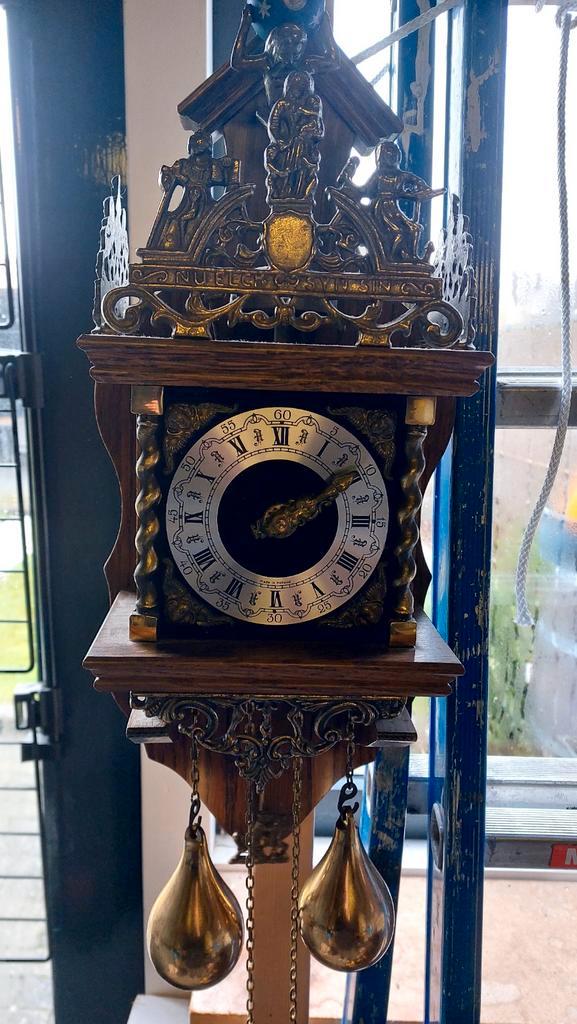 Wandklok - Zaanse/Friese stijl., Antiek en Kunst, Antiek | Klokken, Ophalen