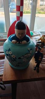 Kuifje Blauwe Lotus pot, Ophalen, Kuifje, Gebruikt, Beeldje of Figuurtje