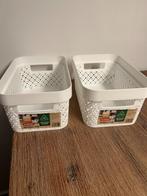 2 Bakjes wit Curver, Ophalen of Verzenden, Zo goed als nieuw