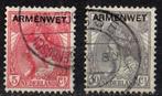 Nederland Dienstzegels nr. 6-7 Armenwet 1913 gestempeld, Postzegels en Munten, Postzegels | Nederland, Ophalen of Verzenden, T/m 1940