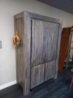 Kledingkast hout sobere stijl, PTMD, Ophalen, Gebruikt, Sober, 100 tot 150 cm