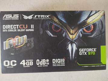 Lege doos voor een Asus geforce GTX 970 strix videokaart beschikbaar voor biedingen