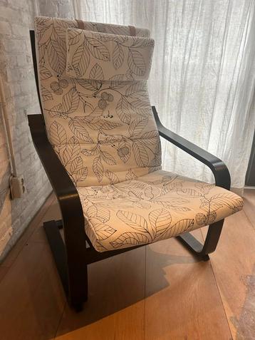 Fauteuil met bladmotief (IKEA) beschikbaar voor biedingen