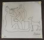 Picasso, Mes dessins d'antibes. Glas decoratie. 25/32 cm., Ophalen