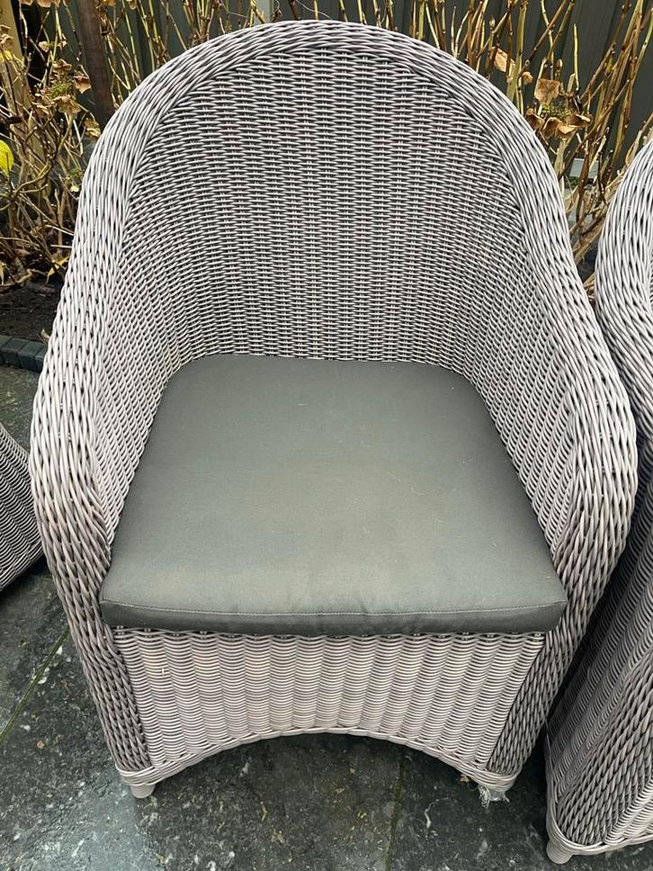 Manutti River Eetstoelen - 6x stuks winkel waarde € 1100, Tuin en Terras, Tuinstoelen, Gebruikt, Kunststof, Ophalen of Verzenden