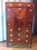 18e eeuw Frankrijk Louis XVI secretaire à abattant, klepkast, Ophalen