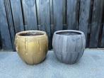 Set van 2 ronde bloempotten, Ophalen, Gebruikt, Minder dan 60 cm, Rond