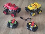 RC 2 raceauto's op accu met dozen Monster smash up, Ophalen of Verzenden, Zo goed als nieuw