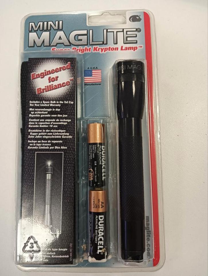Mini Maglite, Caravans en Kamperen, Zaklampen, Nieuw, Batterij, Ophalen of Verzenden