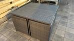 Compacte rattan tuinset met inklapbare stoelen, Ophalen, Gebruikt
