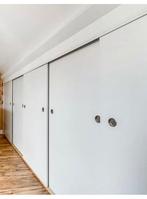 Inbouwkast schuin dak (404cm), Huis en Inrichting, Kasten | Kledingkasten, Ophalen, Overige materialen, Gebruikt, 200 cm of meer