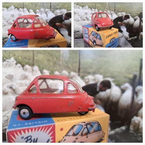 Corgi nr 233 Heinkel Micro Car 1/43, Hobby en Vrije tijd, Modelauto's | 1:43, Gebruikt, Auto, Corgi, Verzenden