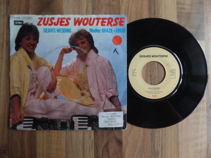 single Zusjes Wouterse - Silvia's Wedding, Cd's en Dvd's, Vinyl Singles, Gebruikt, Single, Nederlandstalig, 7 inch, Ophalen of Verzenden