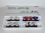 Märklin 47681 - H0 Set van Vier Containerwagens - DB - Nieuw, Wisselstroom, -, -, Ophalen of Verzenden