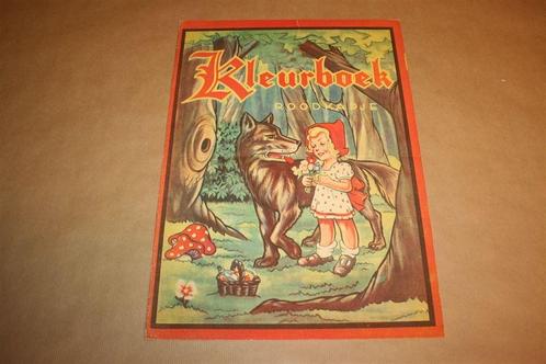Zeldzaam kleurboek - Roodkapje - Circa 1925 !!, Boeken, Prentenboeken en Plaatjesalbums, Gelezen, Ophalen of Verzenden