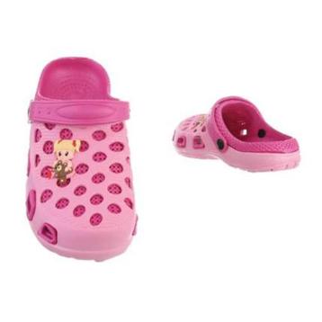 Rubberen sandalen blonde meisje met teddybeer - Rosé mt 35 beschikbaar voor biedingen