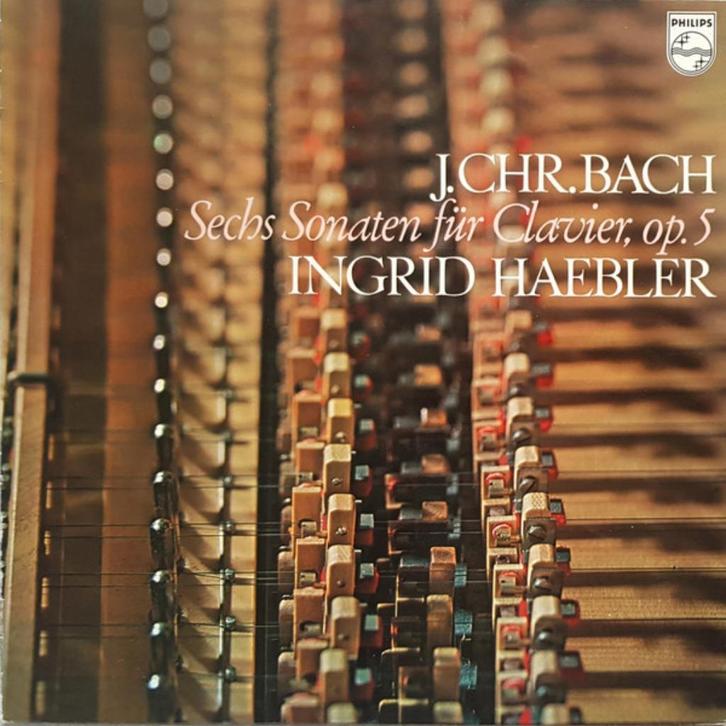 J. C. Bach-Ingrid Haebler Sechs Sonaten für Clavier op.5, Cd's en Dvd's, Vinyl | Klassiek, Zo goed als nieuw, Classicisme, Kamermuziek