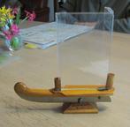 Miniatuurschaats als fotolijstje jaren '50, Ophalen of Verzenden, Gebruikt, Overige sporten, Overige typen