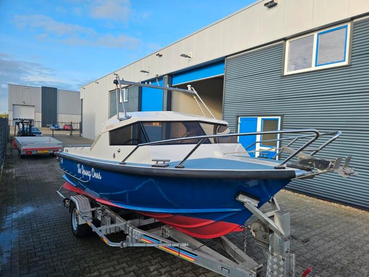 Zeewaardige zee visboot 560 met volvo penta, Watersport en Boten, Hengelsport | Zeevissen, Gebruikt, Overige typen, Ophalen