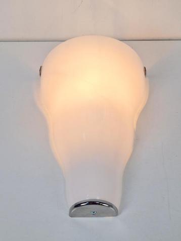 Vintage Leucos wandlamp Vivia Murano glas design lamp 1980 beschikbaar voor biedingen