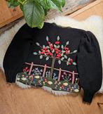 Vintage INZY handgebreid wollen vest Tirools romy Boomsma, Niet ingevuld, Ophalen of Verzenden, Zo goed als nieuw, Maat 38/40 (M)