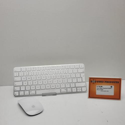 Apple Magic Keyboard A3203 + Mouse A3204, Computers en Software, Toetsenborden, Zo goed als nieuw