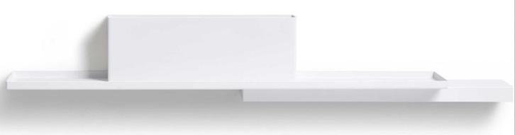 Duplex wandplank wit nieuw | Frederik Roijé | Puik Design, Huis en Inrichting, Woonaccessoires | Wandplanken en Boekenplanken