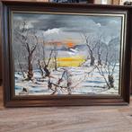 klassiek GROOT prachtig olieverf gesign BRAND, Ophalen