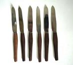 vintage set fruitmesje rostfrei solingen metaal hout handvat, Antiek en Kunst, Ophalen of Verzenden