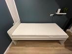 SLÄKT IKEA Bedframe met lattenbodem, wit, 90x200 cm, Ophalen, 90 cm, Eenpersoons, Wit