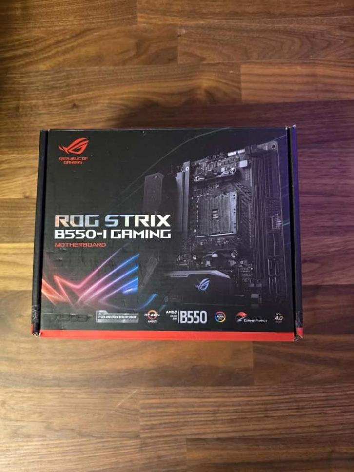 Asus ROG Strix B550-I Gaming WiFi ITX  + 32gb 3200 RAM, Computers en Software, Moederborden, Gebruikt, AMD, DDR4, Ophalen of Verzenden