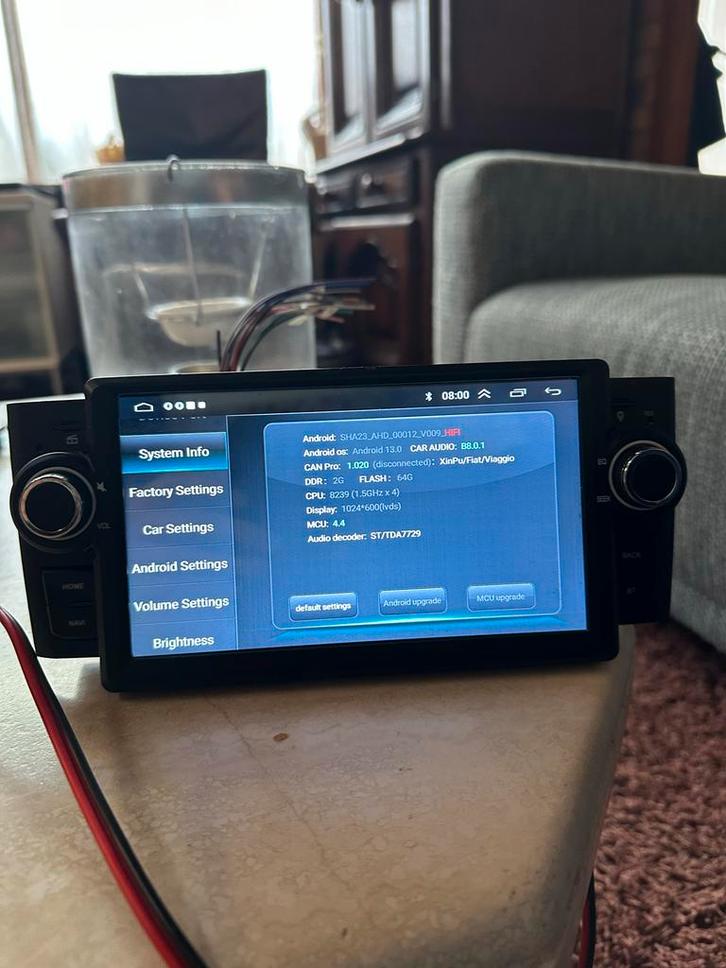 Android Autoradio FIAT Grand Punto (2007/2012), Auto diversen, Autoradio's, Zo goed als nieuw, Ophalen of Verzenden