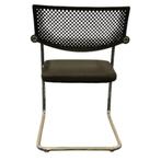 Vitra Visavis Slede Vergaderstoel Zwart Chroom, Kunststof, Gebruikt, Zwart, Ophalen of Verzenden
