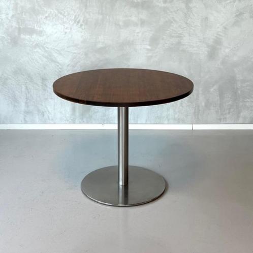 Ronde eettafel 2x retro tafel rond horecatafel 90cm prijs ps, Huis en Inrichting, Tafels | Eettafels, Gebruikt, 50 tot 100 cm