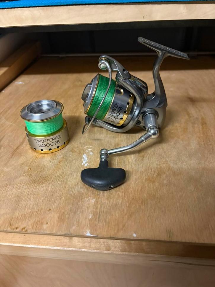 Shimano twinpower, Watersport en Boten, Hengelsport | Roofvissen, Zo goed als nieuw, Molen, Ophalen of Verzenden