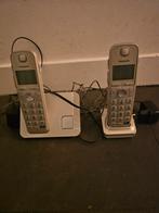Panasonic draadloze telefoon met 2 handsets, Ophalen of Verzenden, Gebruikt, 2 handsets