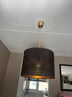 Lampenkap ikea zwart/messingkleur 44cm, Huis en Inrichting, Lampen | Lampenkappen, Ophalen, 25 tot 50 cm, Zwart, Rond