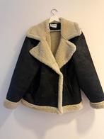 NA-KD lammy coat echt leer, Ophalen of Verzenden, Zo goed als nieuw, Bruin