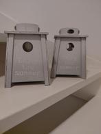 2 riverdale windlichten, Ophalen of Verzenden, Zo goed als nieuw, Grijs, Kaars