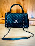 Chanel caviar top handle, Ophalen of Verzenden, Zo goed als nieuw, Zwart, Handtas